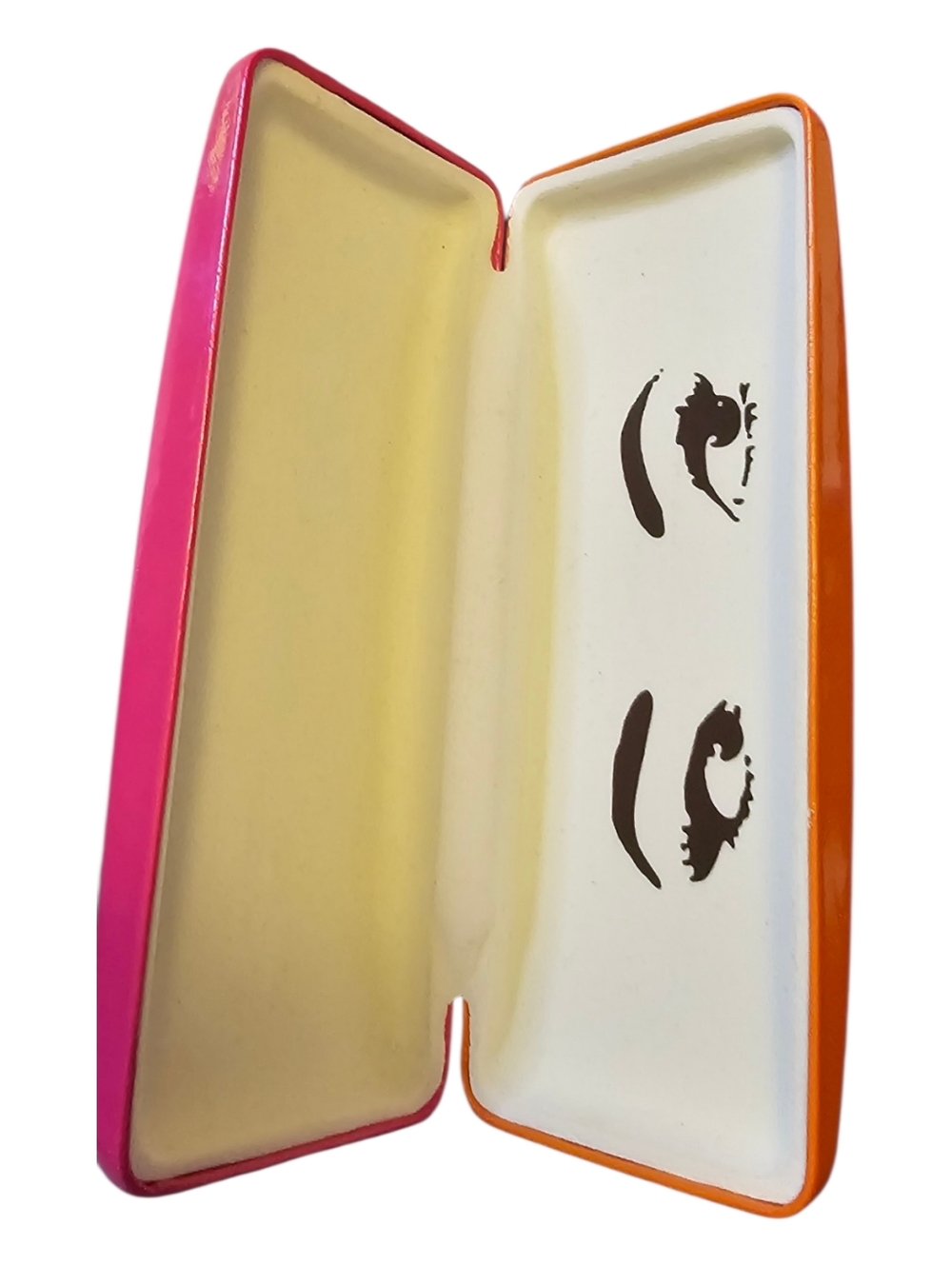 Kate Spade Pink& Orange Sorbet Sunglass & Eyeglass Case - Picture 3 of 5